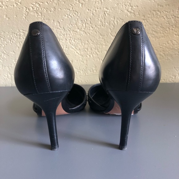 Coach Leather Studded Stiletto Heels - Picture 6 of 8